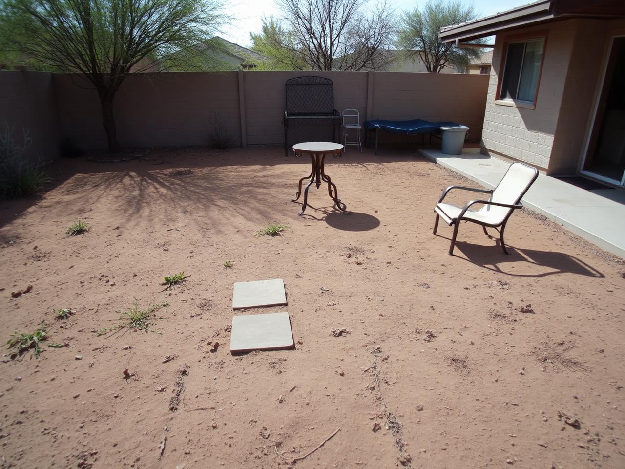 Before — Paradise Valley Backyard